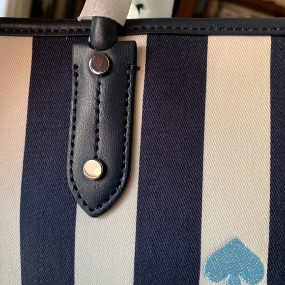 Authentic KATE SPADE Thick canvas and leather trim top zip Satchel/Crosby - Picture 14 of 14